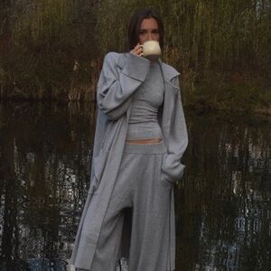 WeWoreWhat Gray Coatigan